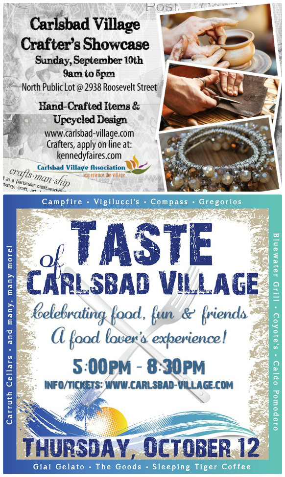 Two More Great Carlsbad Village Events! Carlsbad Village