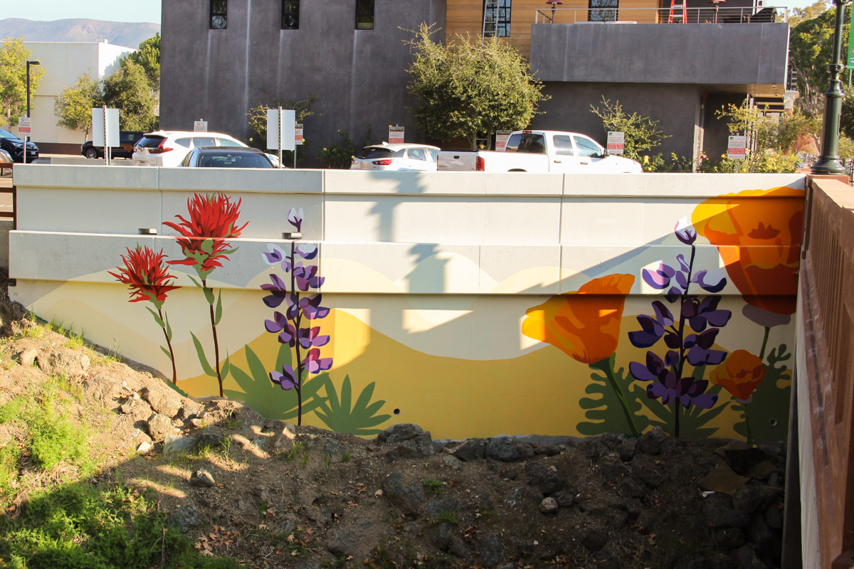 Marsh Street Bridge Poppy Mural