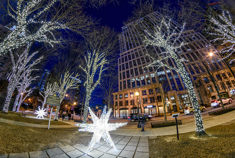 Midtown Bright is one of the largest publicly accessible lighting displays of its kind in the Southeast, and Midtown Alliance received board approval to nearly double the size of the program after such a successful 2018. 
