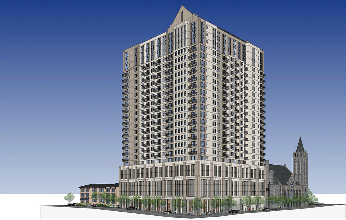 The Midtown Development Review Committee kicked off its first meeting of 2019 by reviewing a proposal by StreetLights Residential to build a 26-story tower at 5th and Juniper. 