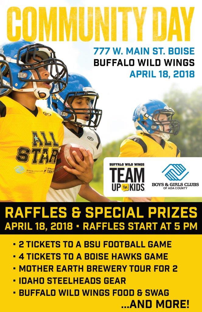 Buffalo Wild Wings Community Day | Downtown Boise, ID