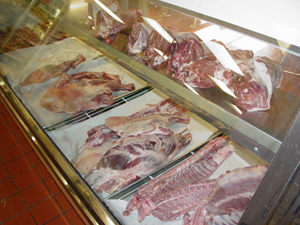 meat at Bismallah's meat counter