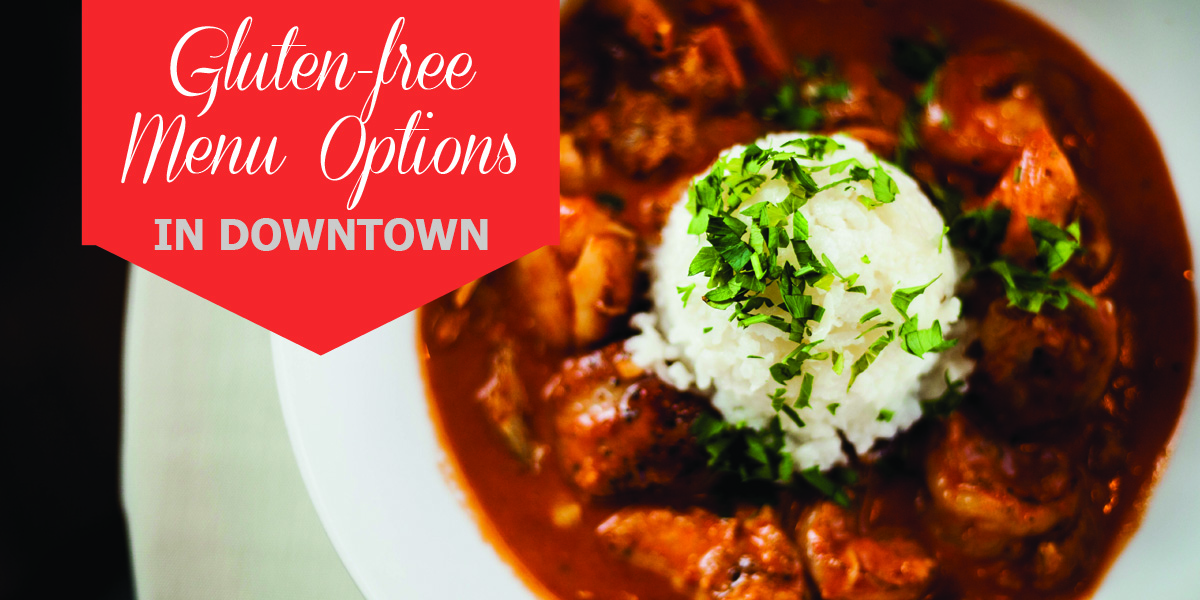 Glutenfree menu options in downtown Rochester Downtown Rochester, MN