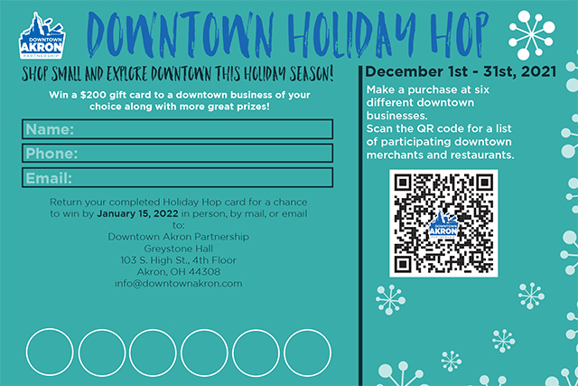 Downtown Holiday Hop Graphic