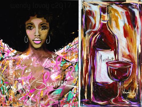 Painting Class Choose Retro Diva or Wine The Gulch